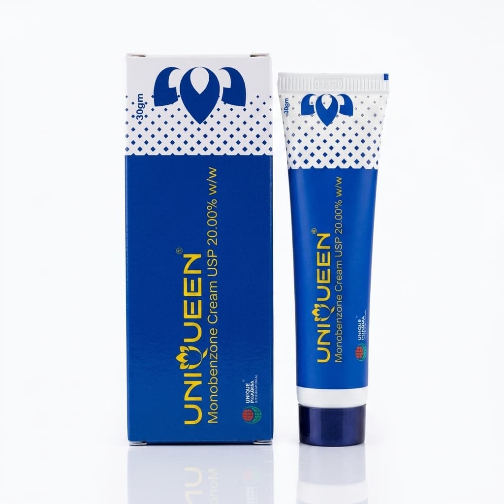 UNIQUEEN Cream 20% - Monobenzone 20% Permanent Skin Depigmentation Cream | UNIQUEEN Skincare